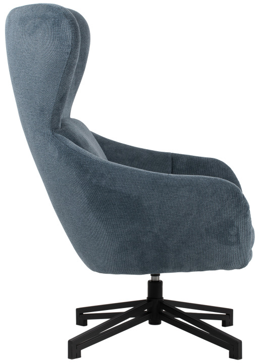 Ohrensessel Marconia blau drehbar Blau